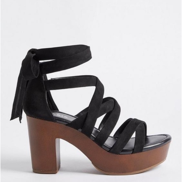 Torrid Ankle Wrap Wood Block Heel (WW) - Picture 10 of 12